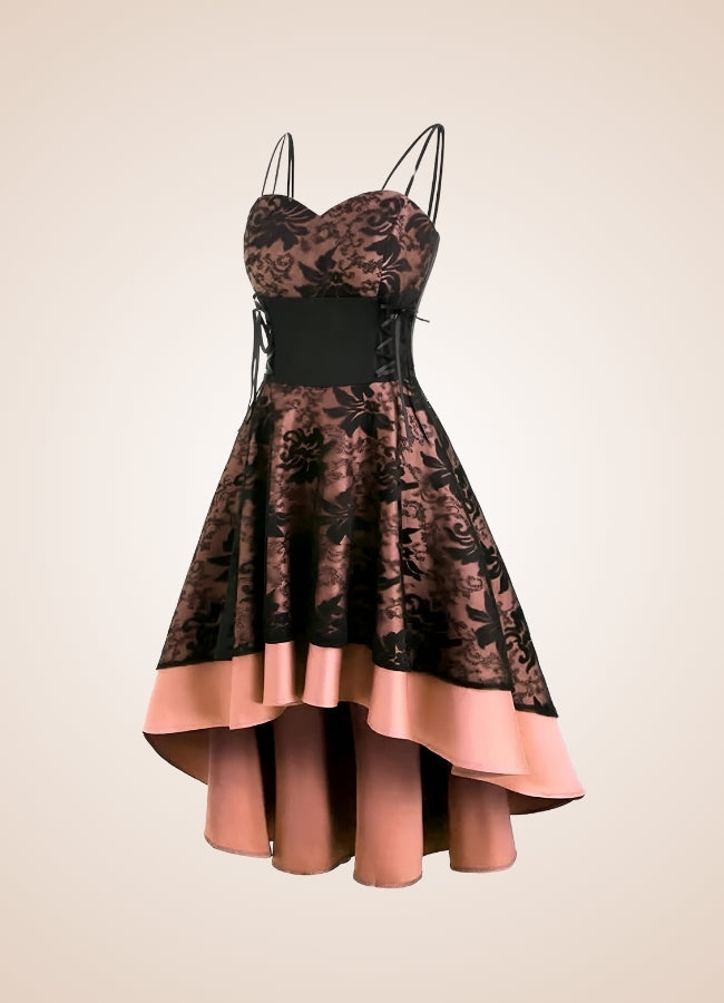 Steampunk Floral Lace Dress - Steampunk Australia