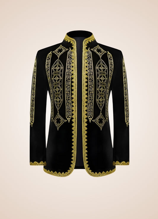 Steampunk Gold Embroidery Jacket - Steampunk Australia