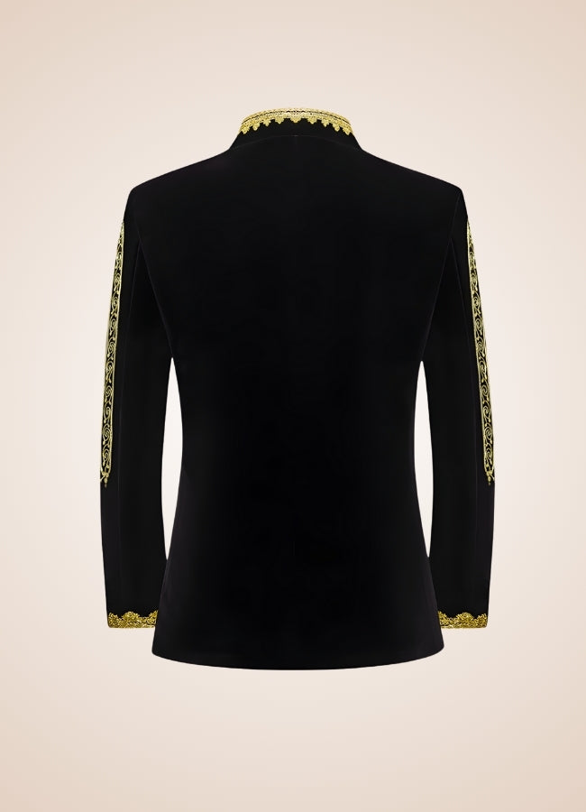 Steampunk Gold Embroidery Jacket - Steampunk Australia