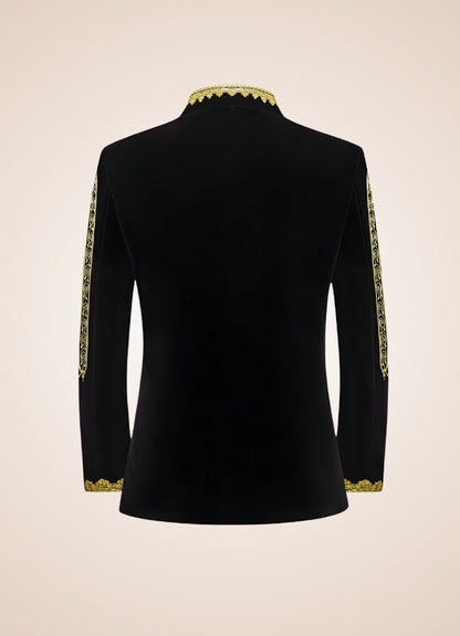 Steampunk Gold Embroidery Jacket - Steampunk Australia