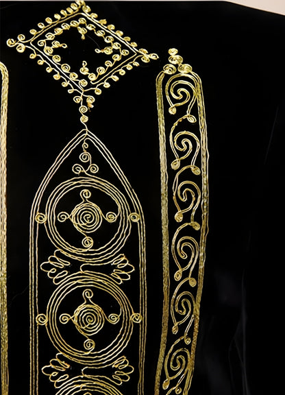 Steampunk Gold Embroidery Jacket - Steampunk Australia