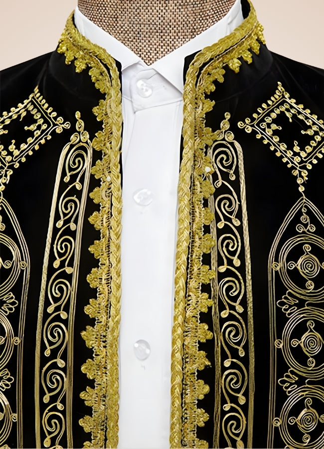 Steampunk Gold Embroidery Jacket - Steampunk Australia