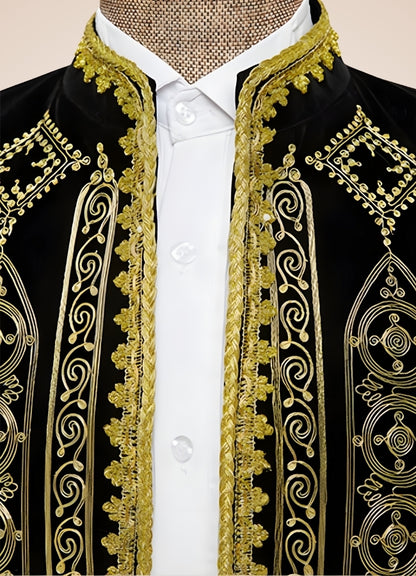 Steampunk Gold Embroidery Jacket - Steampunk Australia