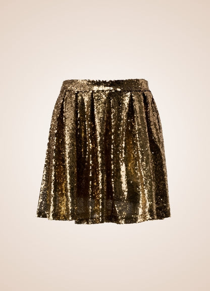 Steampunk Golden Mini Skirt - Steampunk Australia