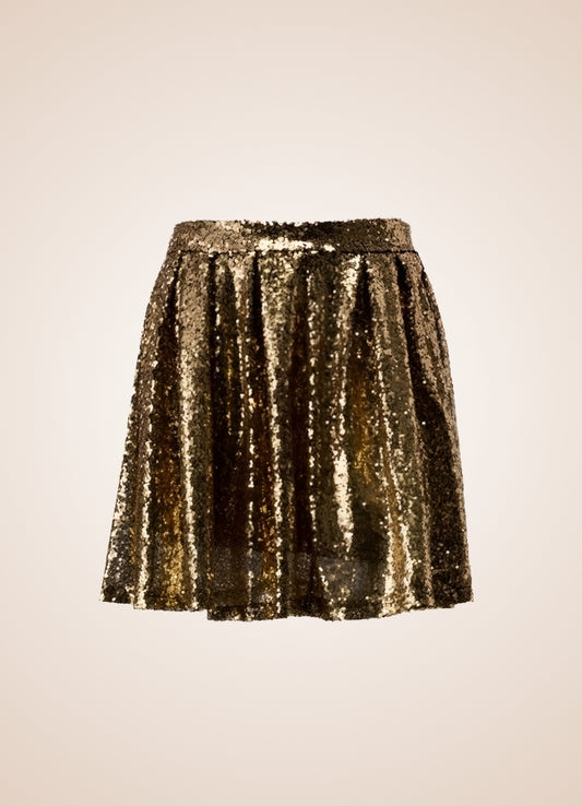 Steampunk Golden Mini Skirt - Steampunk Australia