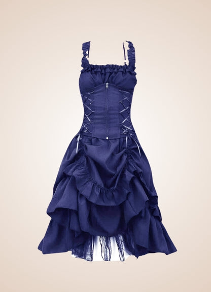 Steampunk Goth Medieval Dress - Steampunk Australia