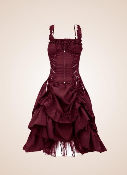 Steampunk Goth Medieval Dress - Steampunk Australia