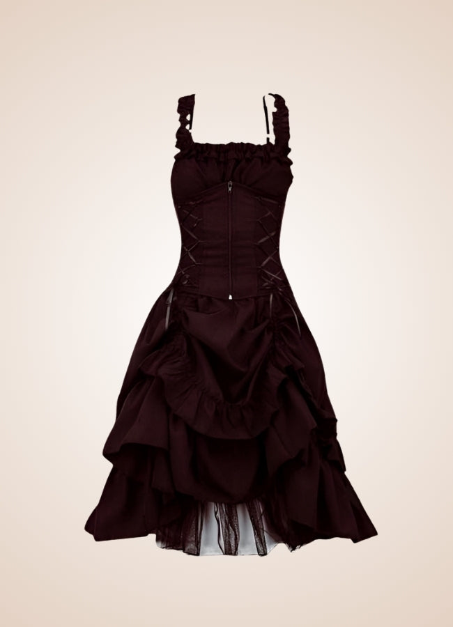 Steampunk Goth Medieval Dress - Steampunk Australia