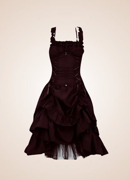 Steampunk Goth Medieval Dress - Steampunk Australia