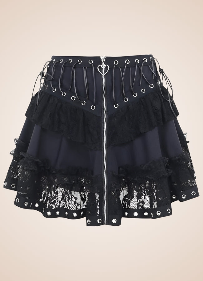 Steampunk Goth Mini Skirt - Steampunk Australia
