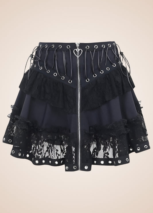 Steampunk Goth Mini Skirt - Steampunk Australia