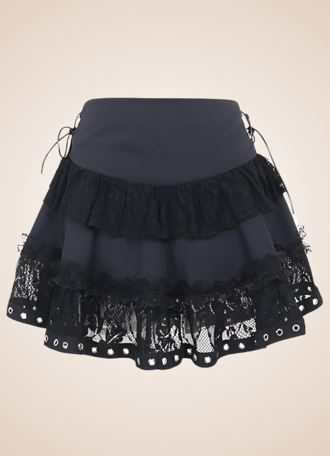 Steampunk Goth Mini Skirt - Steampunk Australia