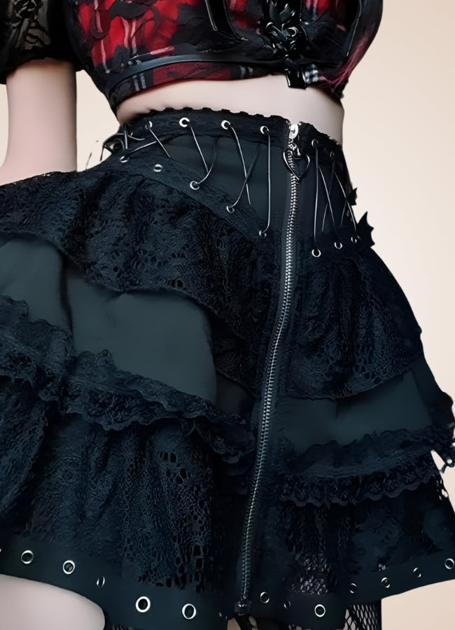 Steampunk Goth Mini Skirt - Steampunk Australia