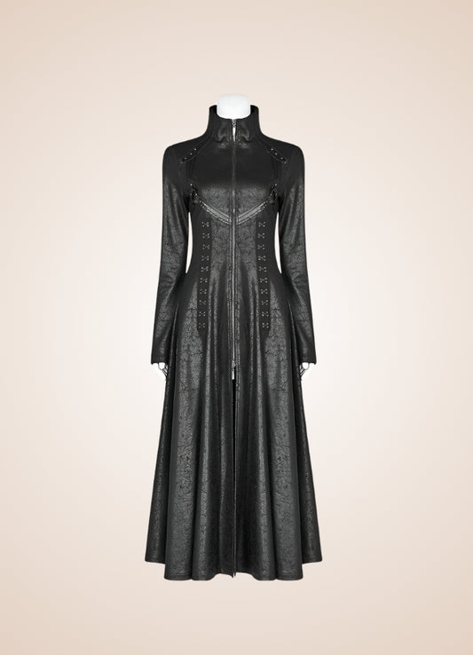 Steampunk Gothic High Collar Coat - Steampunk Australia