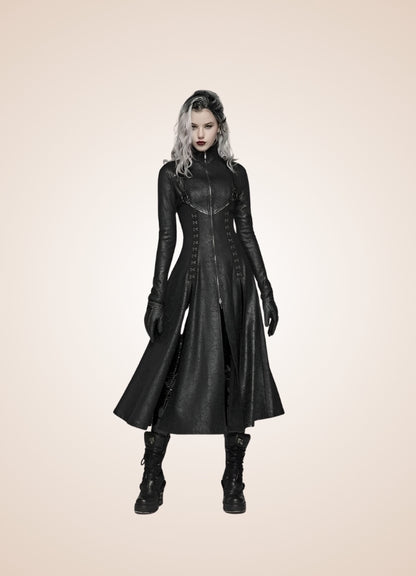 Steampunk Gothic High Collar Coat - Steampunk Australia
