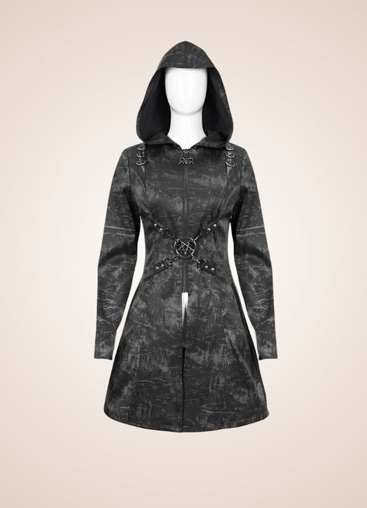 Steampunk Gothic Hooded Jacket - Steampunk Australia