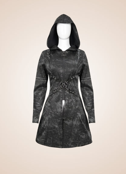 Steampunk Gothic Hooded Jacket - Steampunk Australia