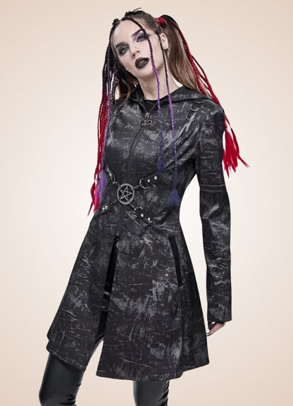 Steampunk Gothic Hooded Jacket - Steampunk Australia