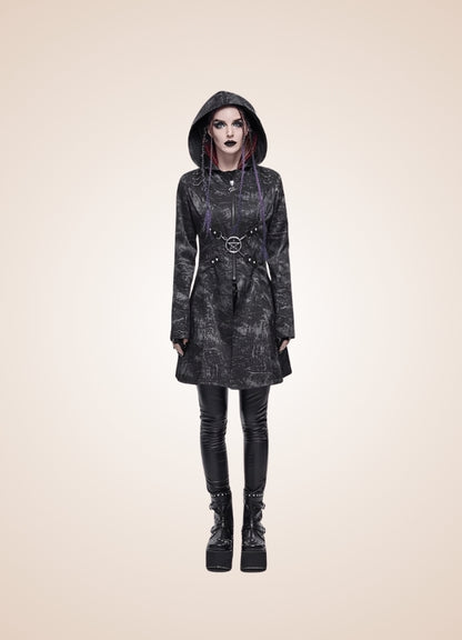 Steampunk Gothic Hooded Jacket - Steampunk Australia