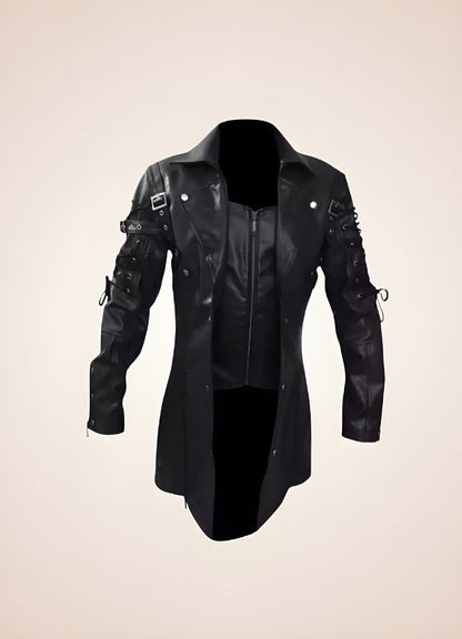 Steampunk Gothic Leather Jacket - Steampunk Australia