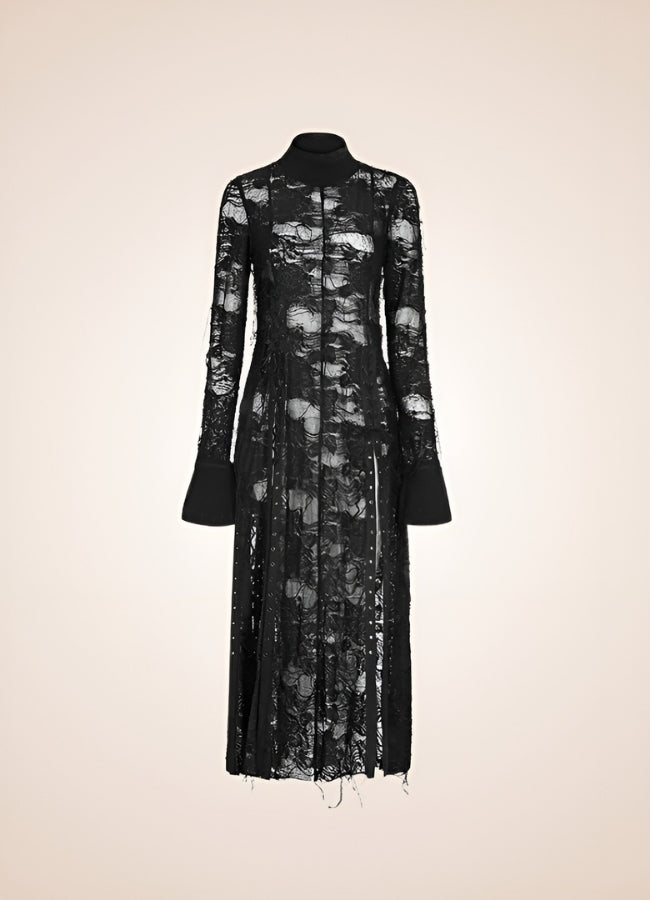 Steampunk Gothic Long Sleeve Dress - Steampunk Australia