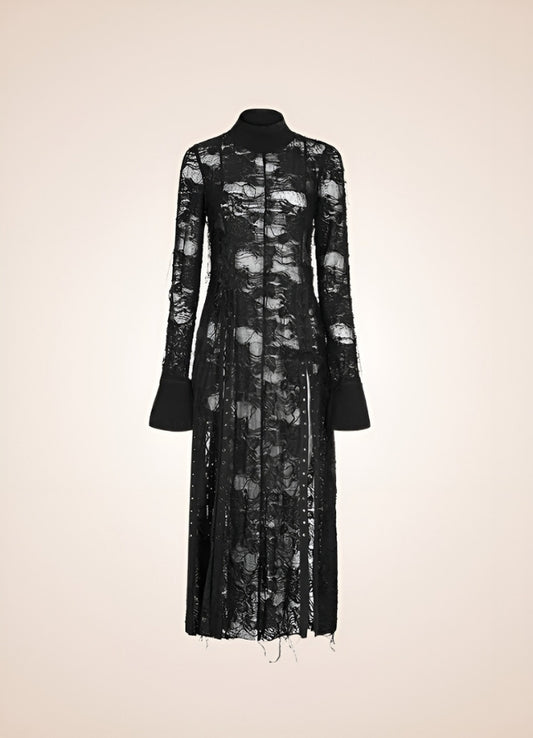 Steampunk Gothic Long Sleeve Dress - Steampunk Australia