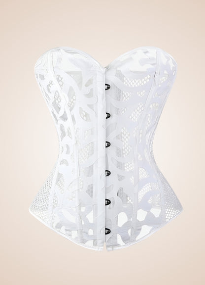 Steampunk Gothic Mesh Corset - Steampunk Australia