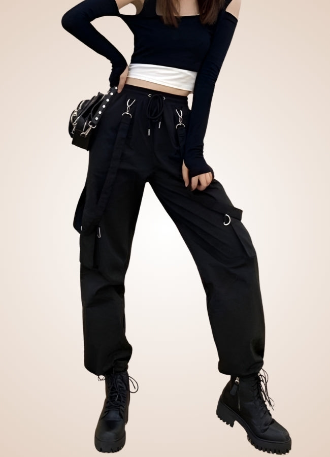Steampunk Gothic Straps Pants - Steampunk Australia