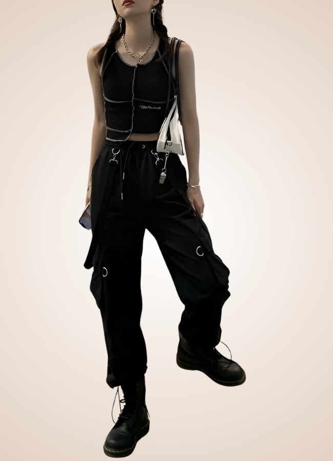 Steampunk Gothic Straps Pants - Steampunk Australia