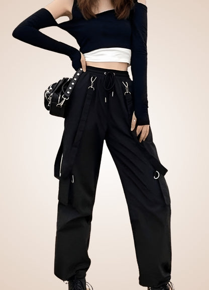 Steampunk Gothic Straps Pants - Steampunk Australia