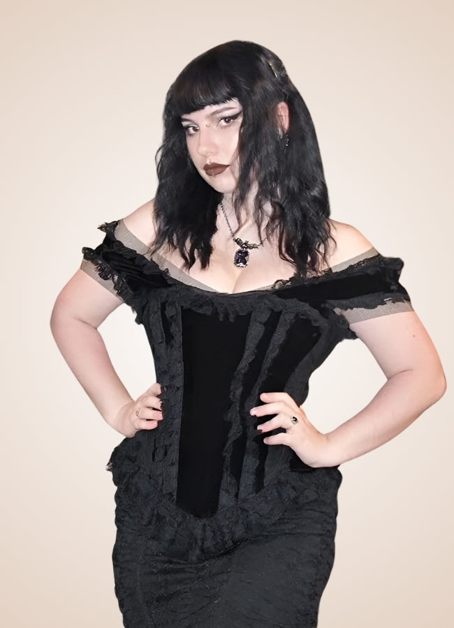 Steampunk Gothic Velvet Top - Steampunk Australia