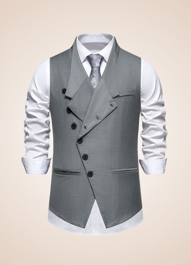 Steampunk Grey Suit Vest - Steampunk Australia
