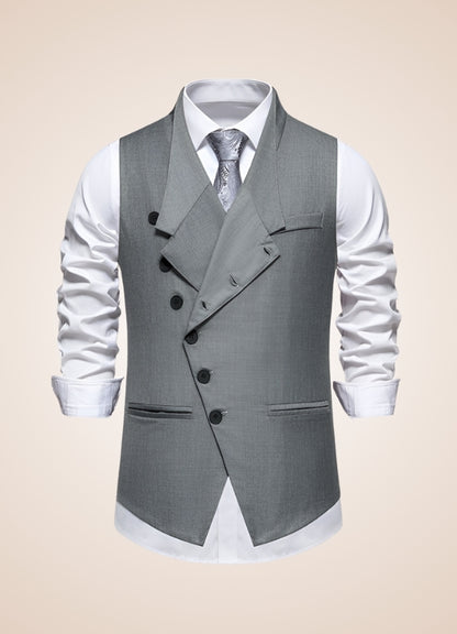 Steampunk Grey Suit Vest - Steampunk Australia