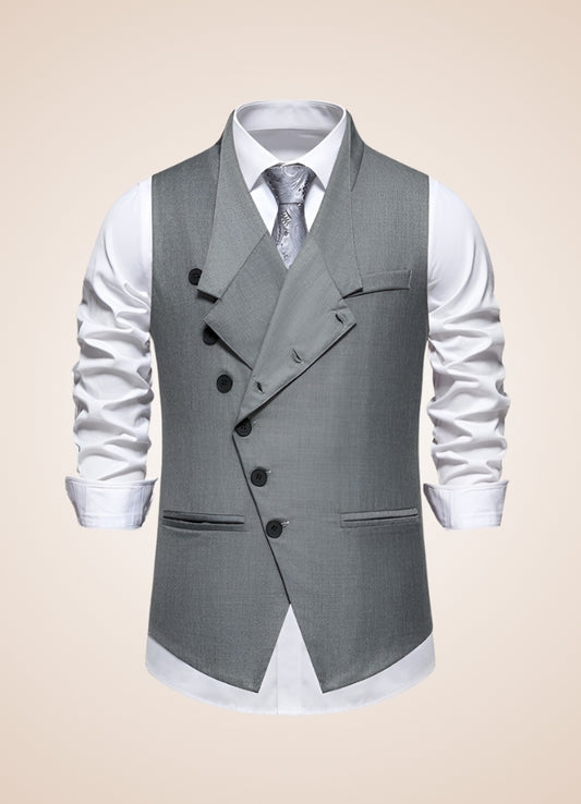 Steampunk Grey Suit Vest - Steampunk Australia