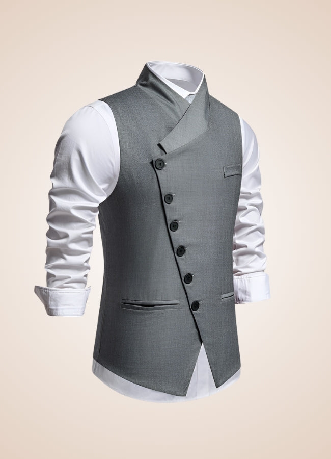 Steampunk Grey Suit Vest - Steampunk Australia
