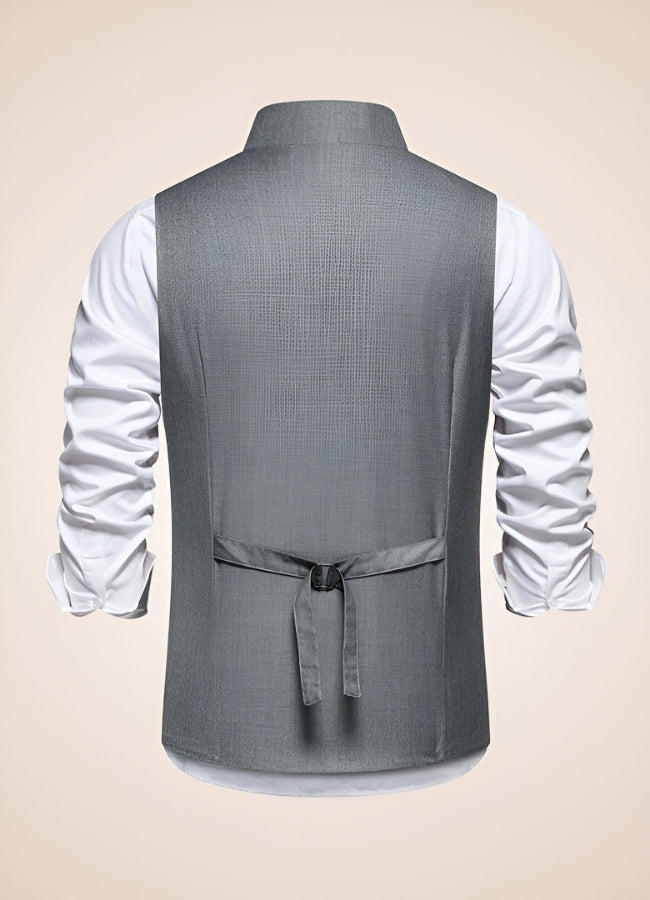 Steampunk Grey Suit Vest - Steampunk Australia