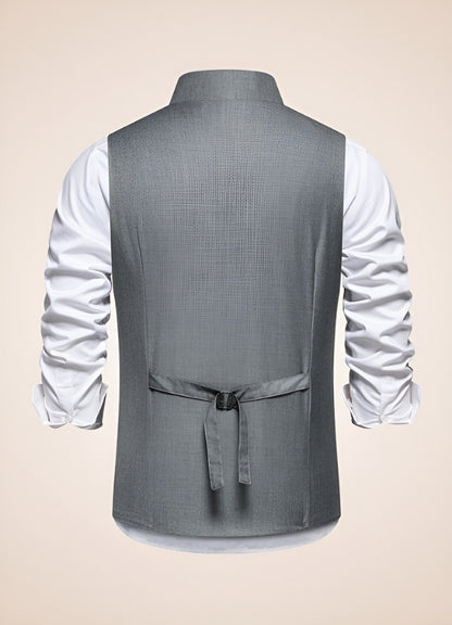 Steampunk Grey Suit Vest - Steampunk Australia