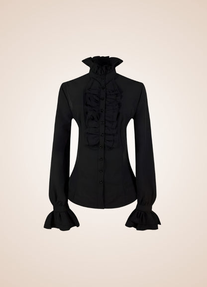 Steampunk High Collar Shirt - Steampunk Australia