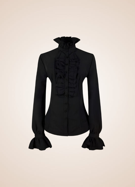 Steampunk High Collar Shirt - Steampunk Australia