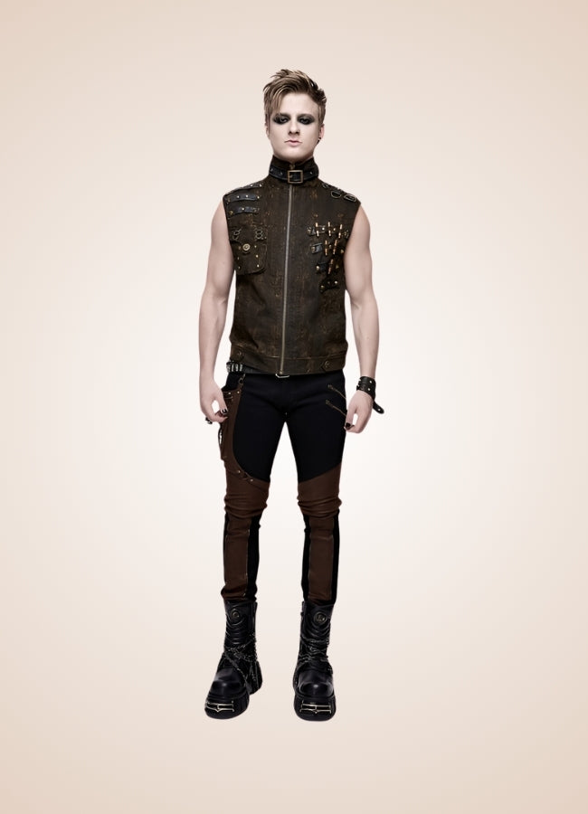 Steampunk High Neck Vest - Steampunk Australia