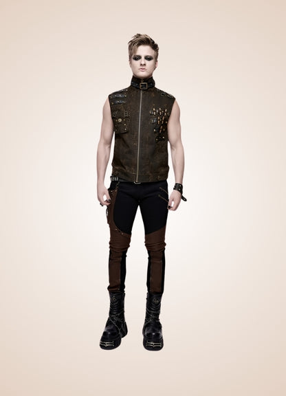 Steampunk High Neck Vest - Steampunk Australia