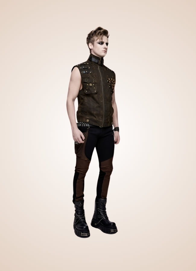 Steampunk High Neck Vest - Steampunk Australia