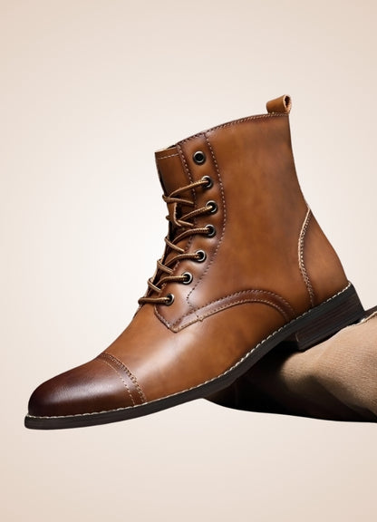 Steampunk High Top Leather Boots - Steampunk Australia