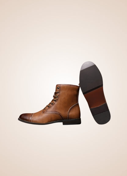 Steampunk High Top Leather Boots - Steampunk Australia