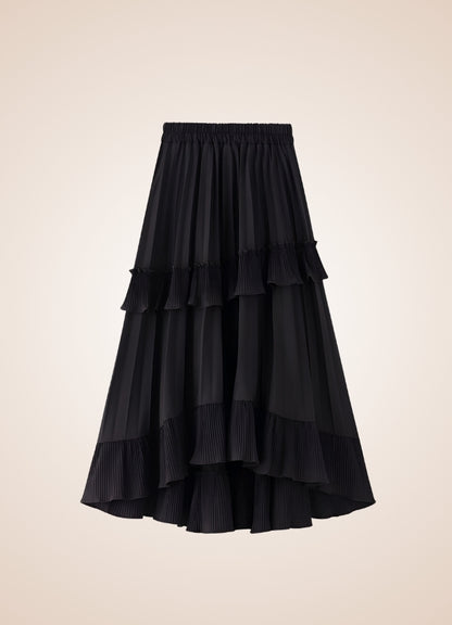 Steampunk High Waist Layered Skirt - Steampunk Australia