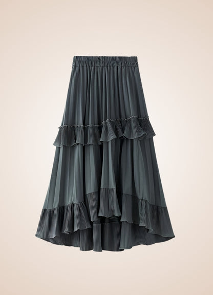 Steampunk High Waist Layered Skirt - Steampunk Australia