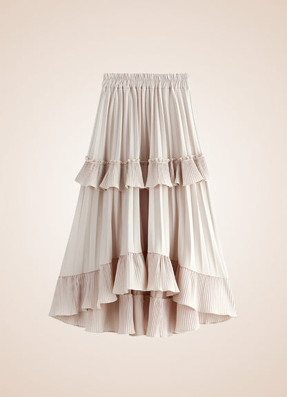 Steampunk High Waist Layered Skirt - Steampunk Australia