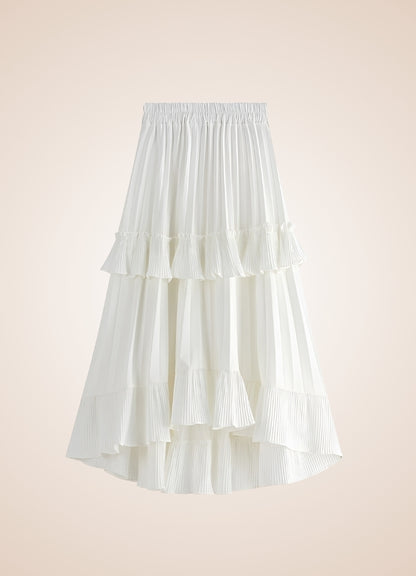 Steampunk High Waist Layered Skirt - Steampunk Australia