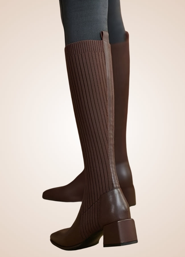 Steampunk Knee High Knit Boots - Steampunk Australia