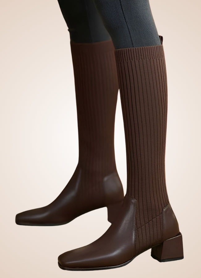 Steampunk Knee High Knit Boots - Steampunk Australia